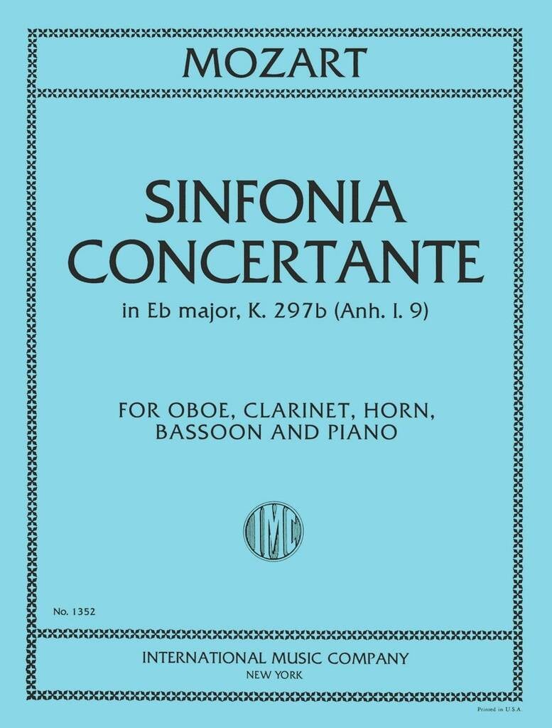 Sinfonia Concertante K 297B(Anh 9)